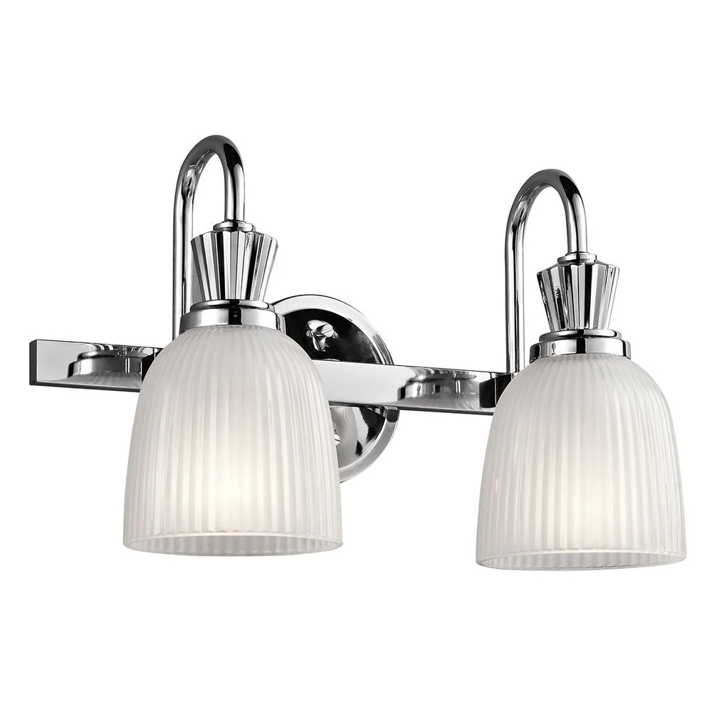 Wandleuchte Kichler (KL-CORA2-BATH) Cora Stahl G9 2L