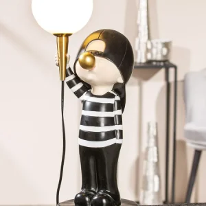 LED Leuchte Figur Junge Bubblegum - Modernes Kunstharz Design