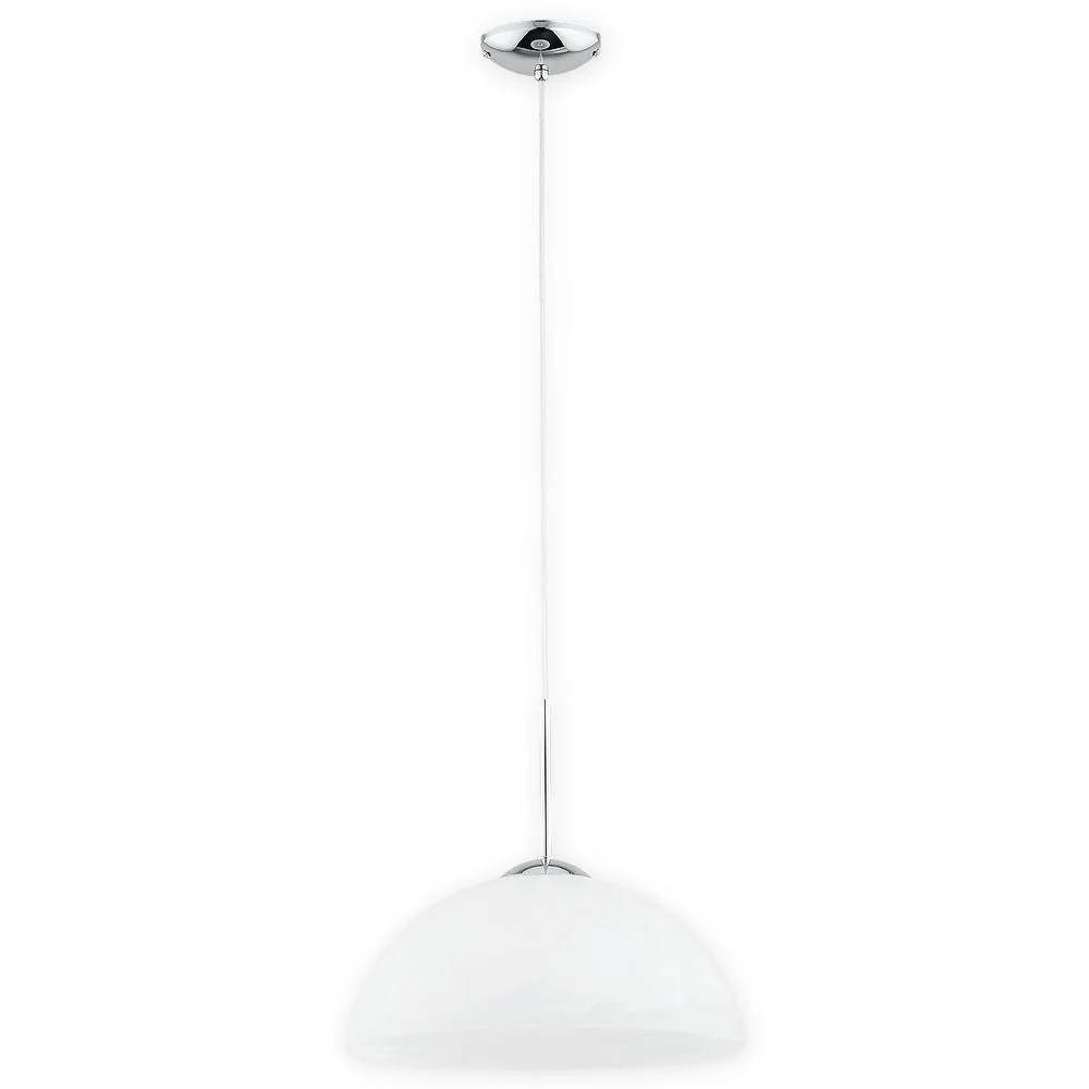 Pandantlampe Lemir Freja 1xE27 Stahl Glossy