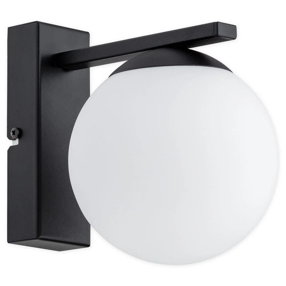 Wandleuchte Lemir Stella 1xE14 Stahl matt schwarz