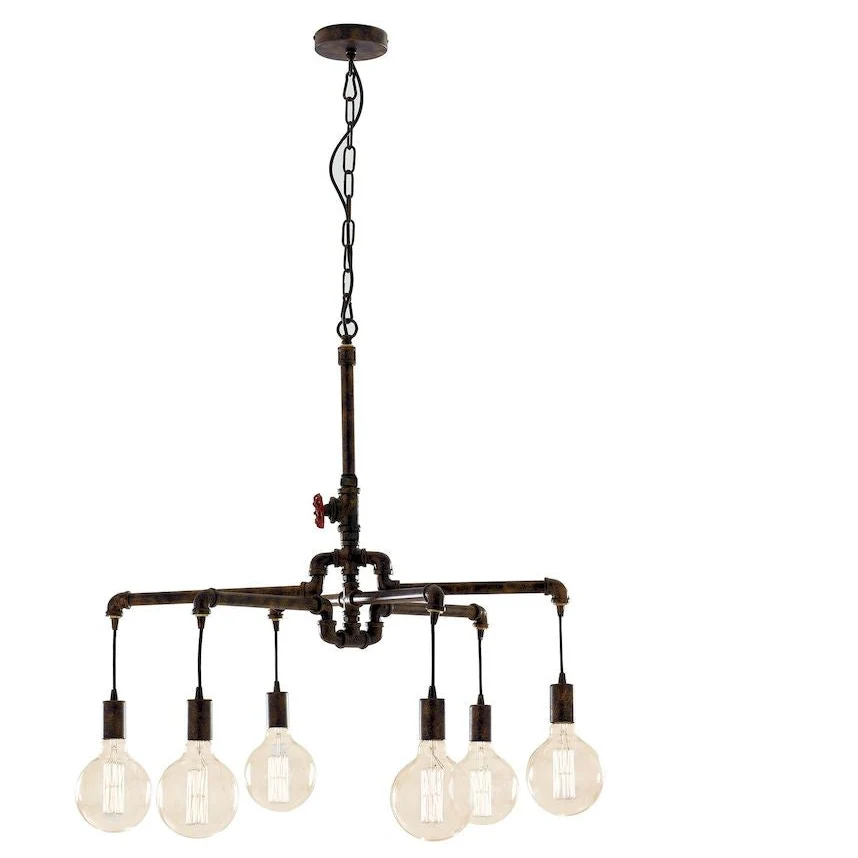 Chandelier Luce Ambiente e Design AMARCORD Metal E27 Copper