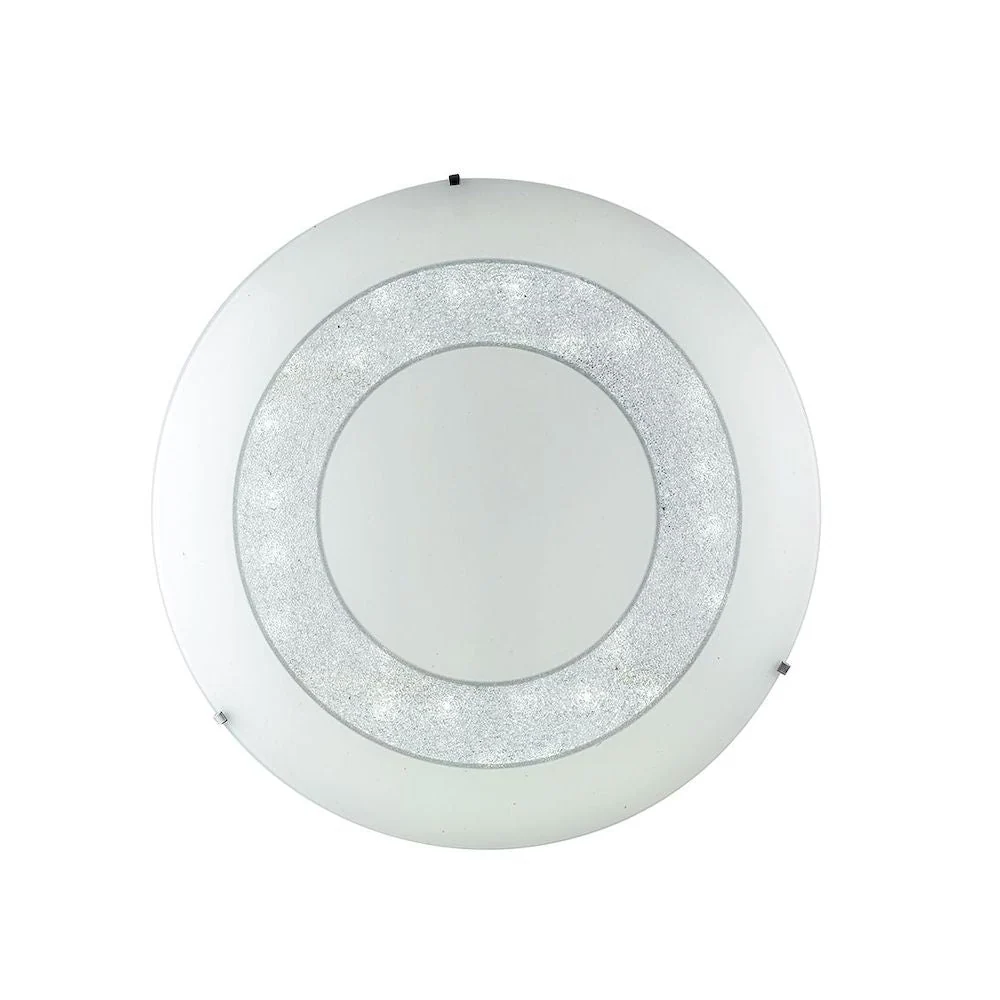 Flush mount ceiling lamp Luce Ambiente e Design DIADEMA glass LED