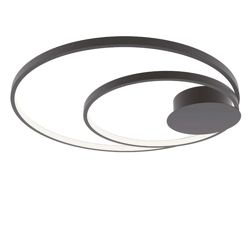 Flush mount ceiling lamp Luce Ambiente e Design DIEM aluminum LED White