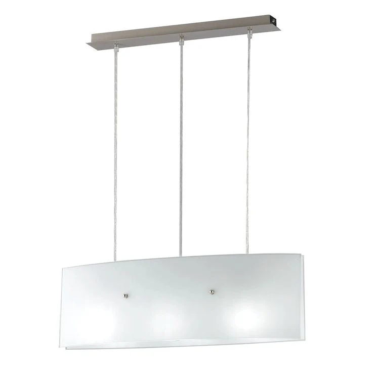 Linear pendant lamp Luce Ambiente e Design AMSTERDAM glass E27