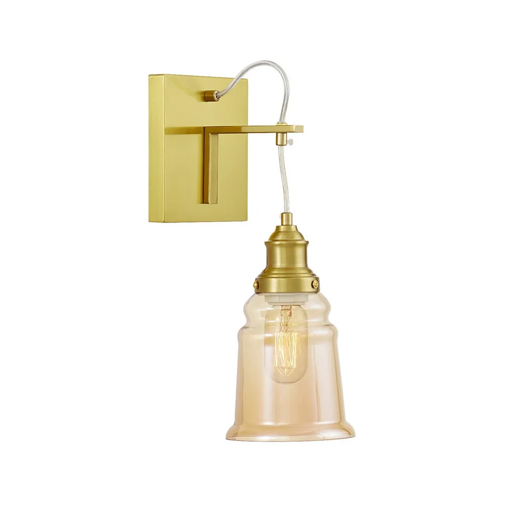 Lumina Deco Moletti 1L Wandleuchte E27, D 13cm Chrome