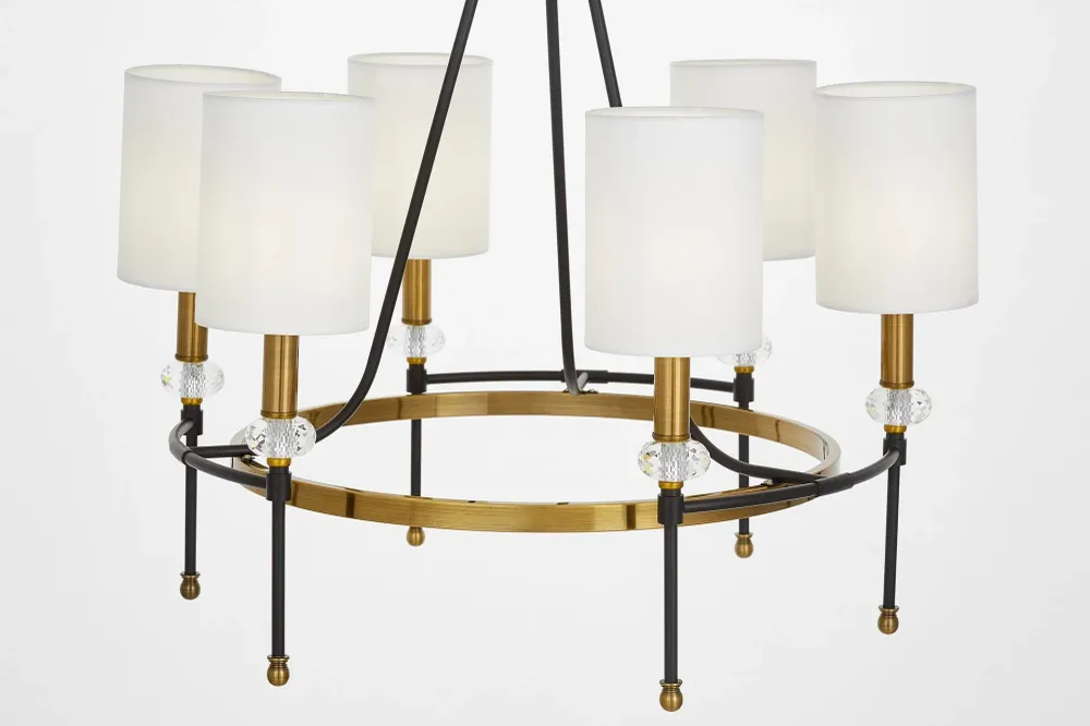 Lumina Deco Rodezio 6L Kronleuchter E14, T 66cm