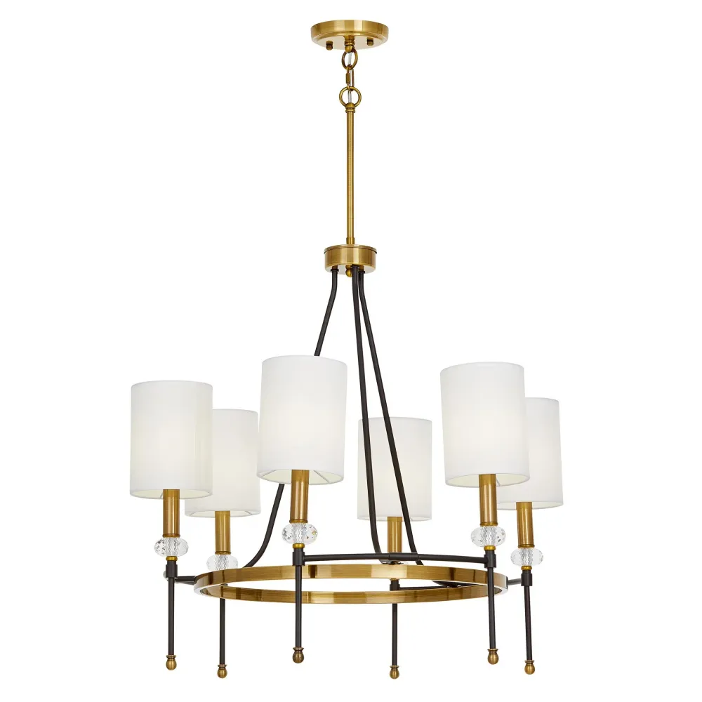 Lumina Deco Rodezio 6L Kronleuchter E14, T 66cm