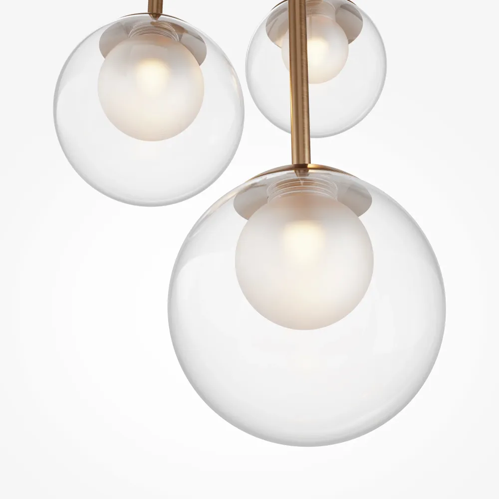 Maytoni Basic Form 3L Pendelleuchte, Gold G9 D 40cm