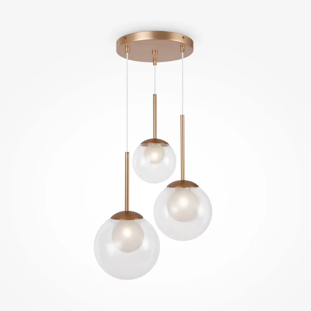 Maytoni Basic Form 3L Pendelleuchte, Gold G9 D 40cm