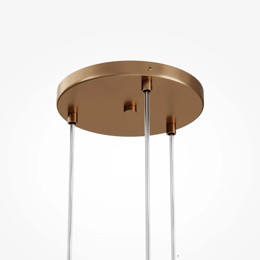 Maytoni Basic Form 3L Pendelleuchte, Gold G9 D 40cm