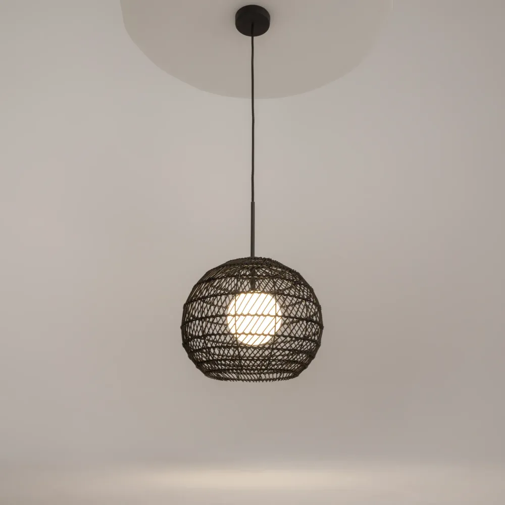 Maytoni Cane 1L Pendelleuchte, schwarz G9 D 30cm