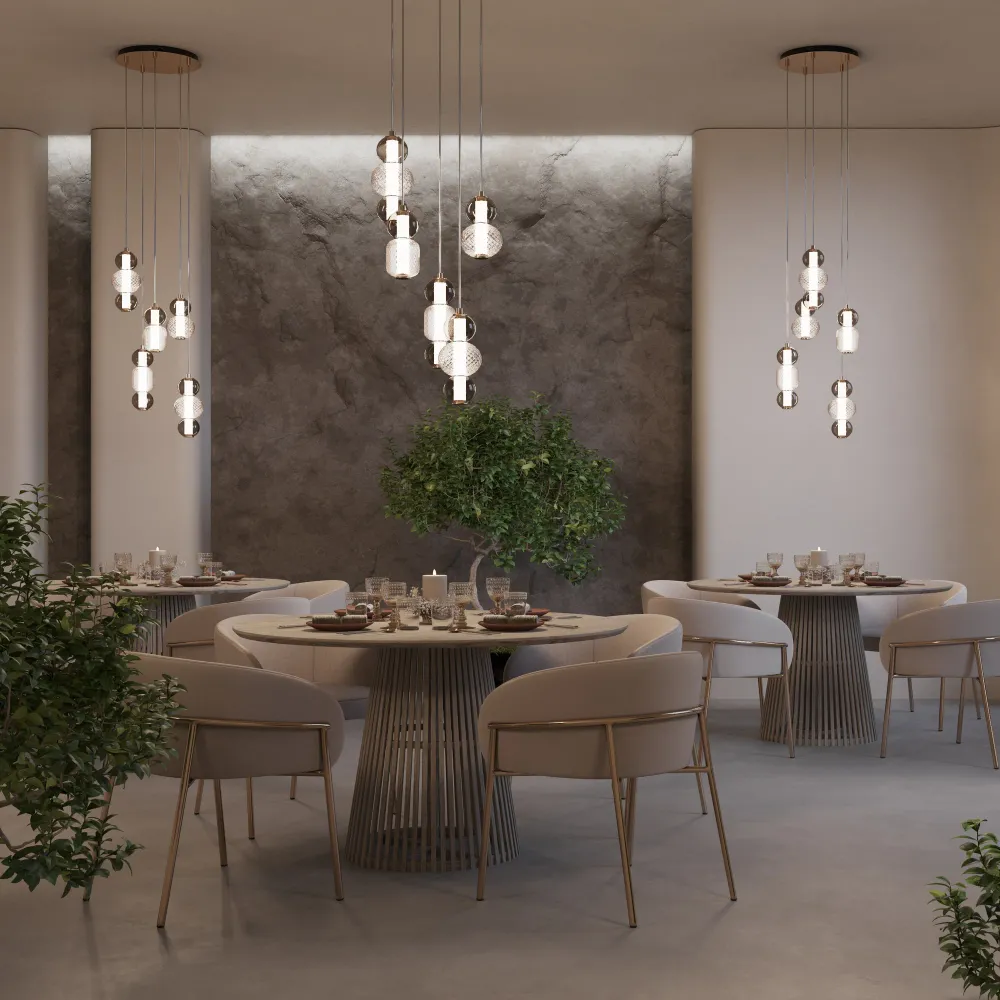 Maytoni Drop 1L Pendelleuchte, Chrom, LED, Durchmesser 43 cm Chrome