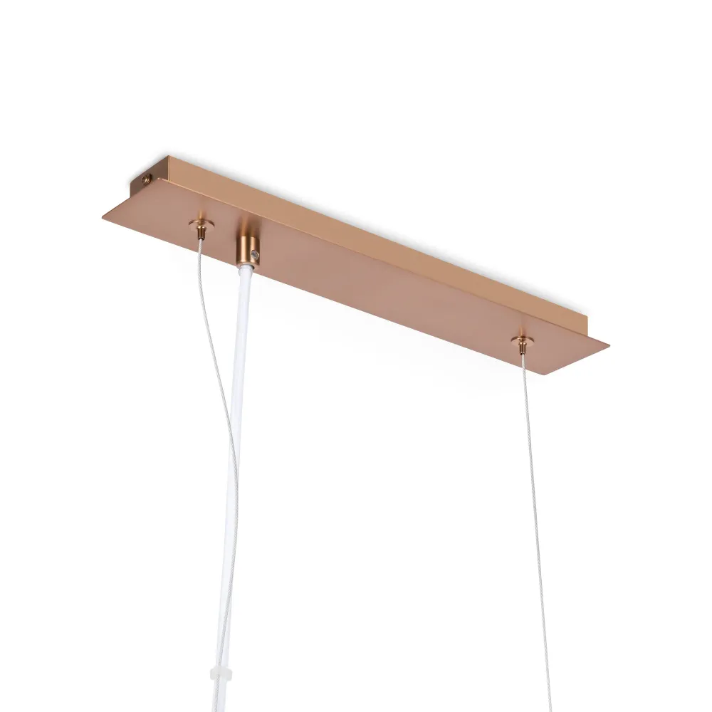 Maytoni Erich 5L lineare Pendelleuchte, Gold, E14, Höhe 37,3 cm