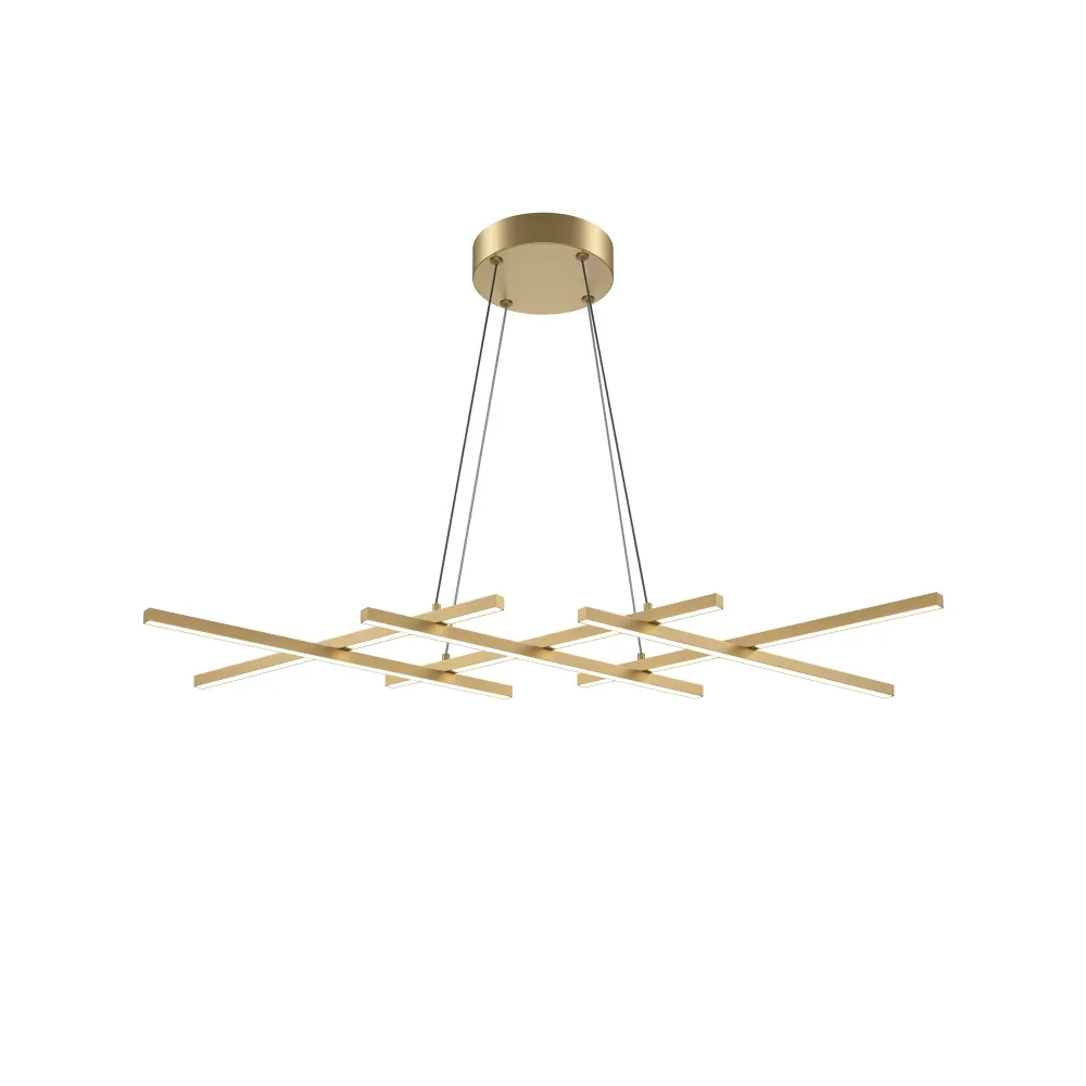 Maytoni Halo 1L lineare Pendelleuchte, LED, Höhe 307 cm Black