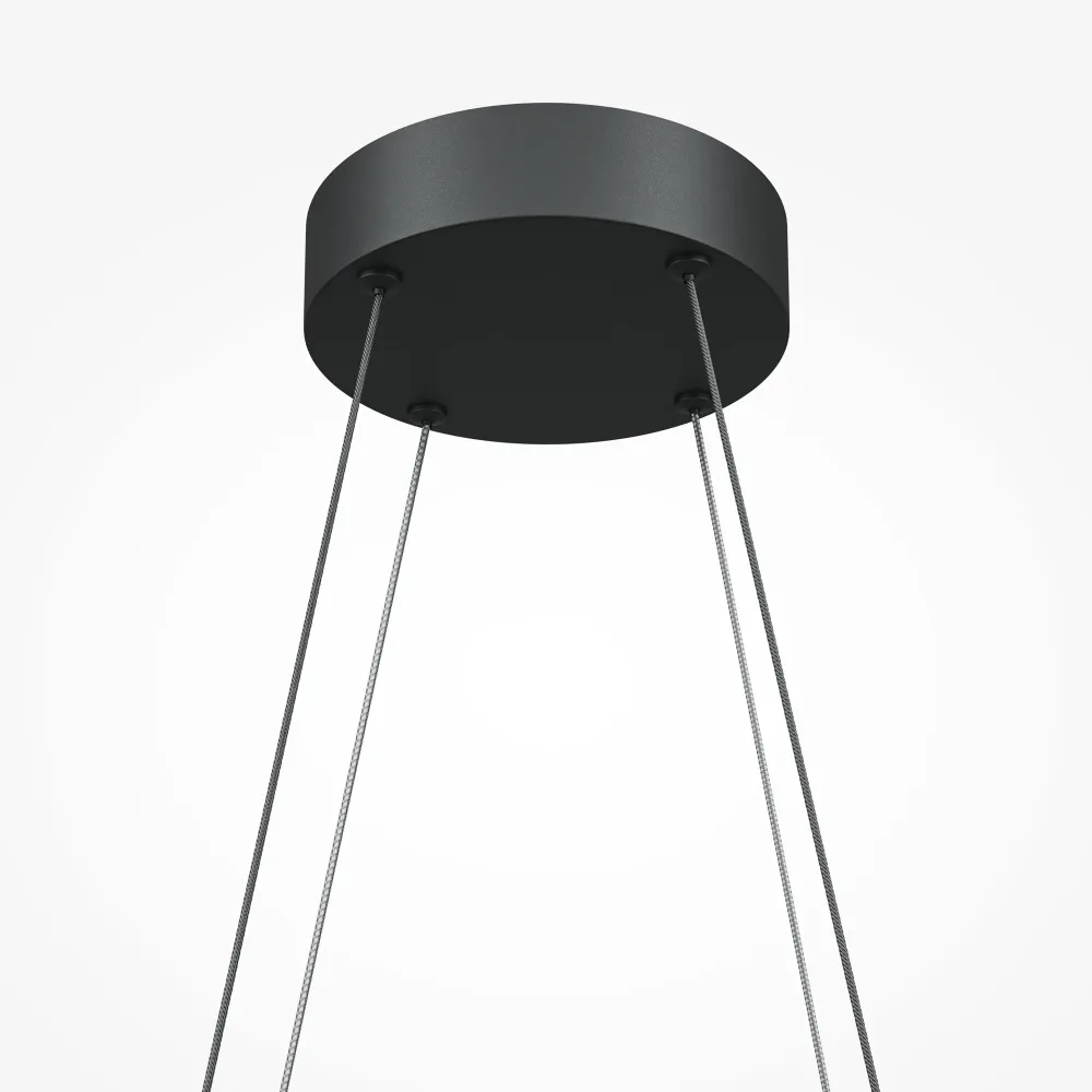 Maytoni Halo 1L lineare Pendelleuchte, LED, Höhe 307 cm Black