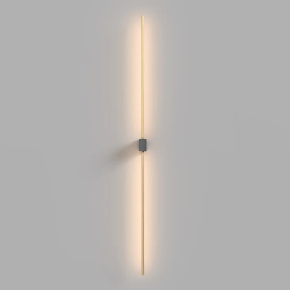 Maytoni Pars 1L Wandleuchte, schwarze LED, Höhe 3 cm