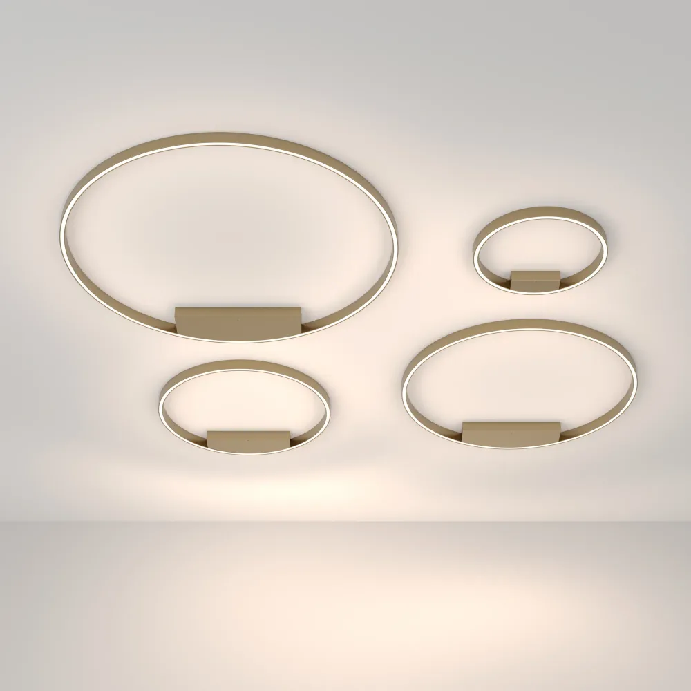 Maytoni Rim 1L Deckenleuchte, Messing, LED, Durchmesser 60 cm