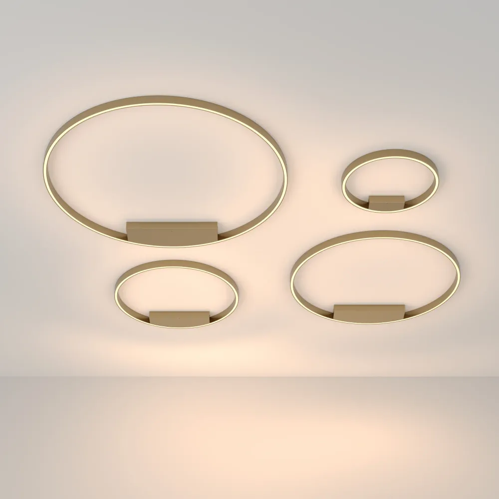 Maytoni Rim 1L Deckenleuchte, Messing, LED, Durchmesser 40 cm