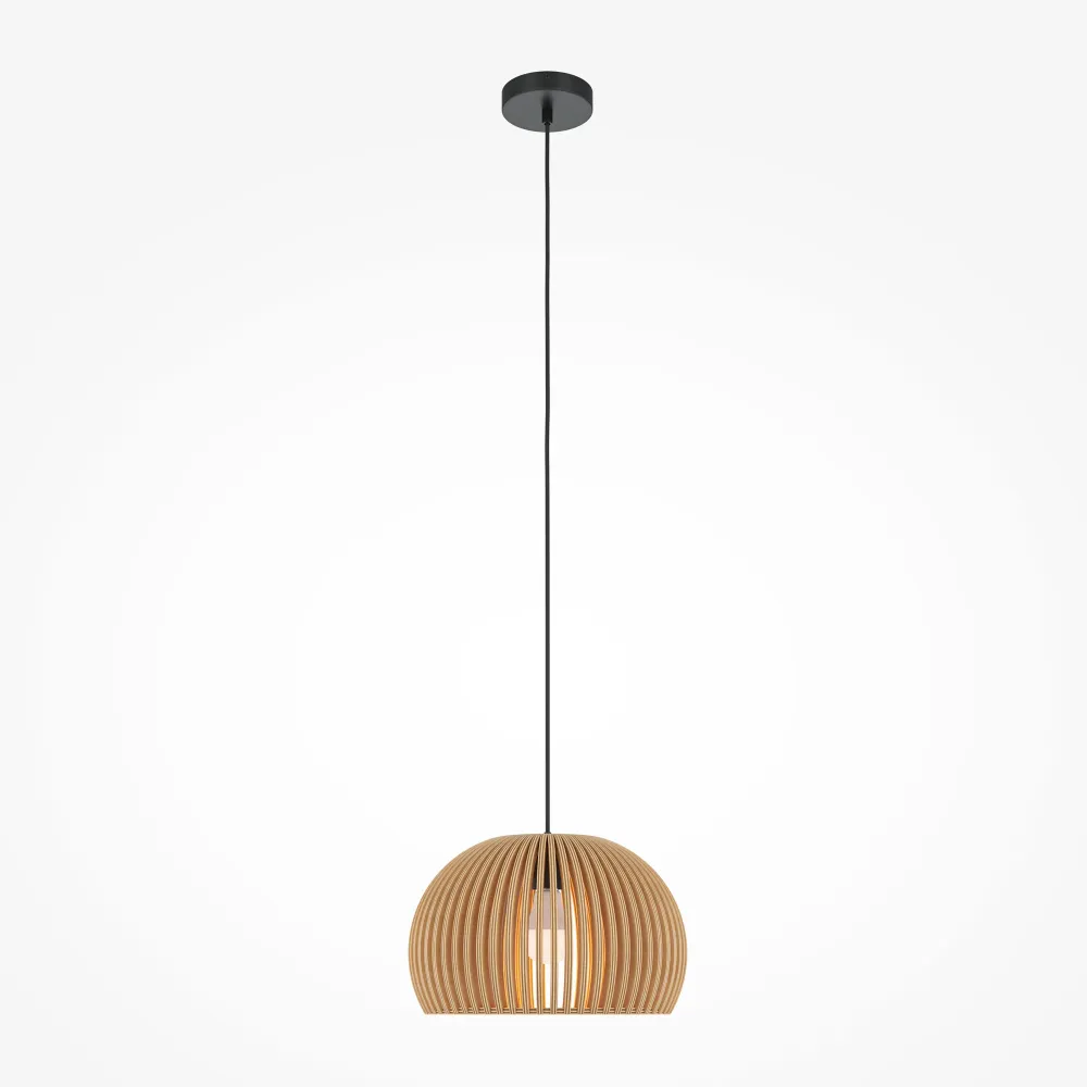 Maytoni Roots 1L Pendelleuchte, schwarz E27 D 33cm