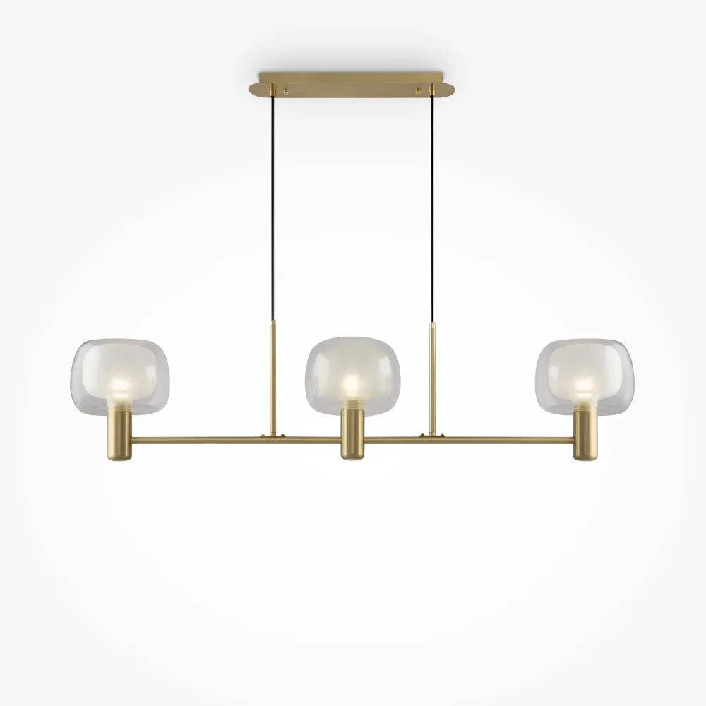 Maytoni Vision 3L lineare Pendelleuchte, gold E14 H 154cm