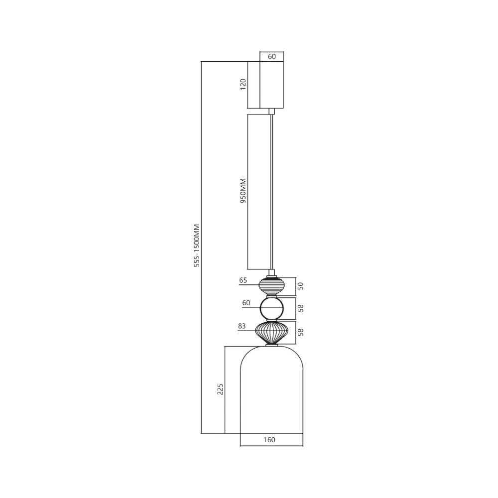Milagro Arte LED-Pendelleuchte