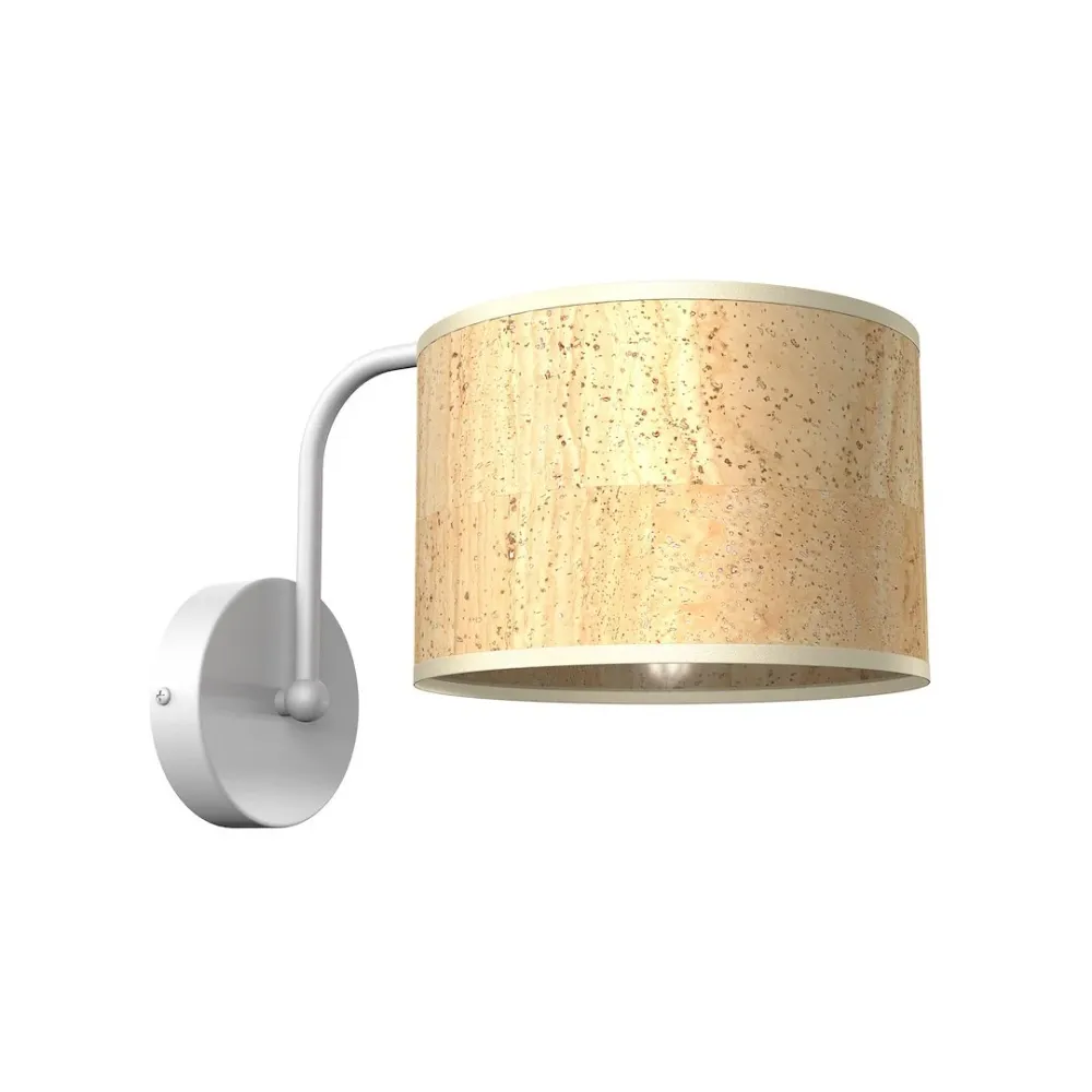 Milagro Cork 1L Wandleuchte E27 H 18cm