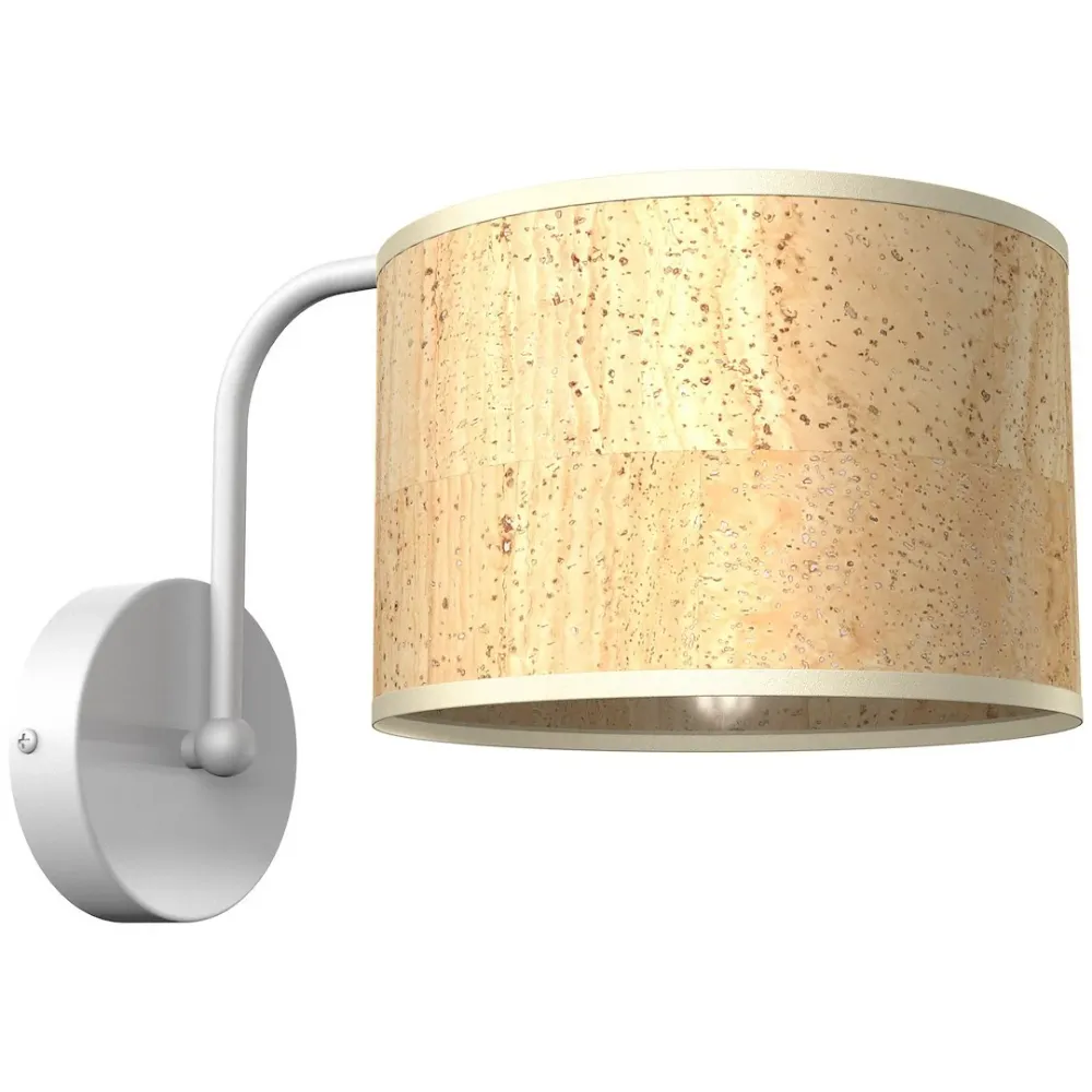 Milagro Cork 1L Wandleuchte E27 H 18cm