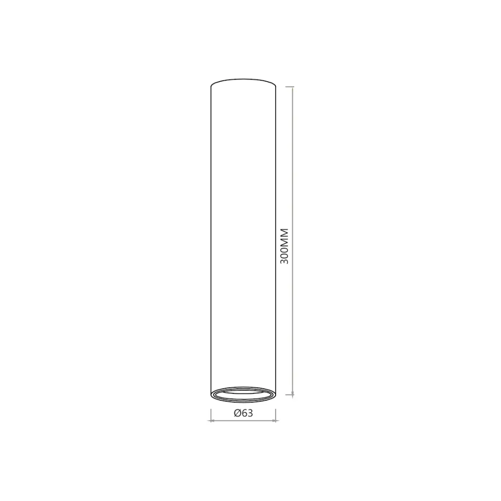 Milagro Genesis 1L Deckeneinbaustrahler GU10 H 30cm