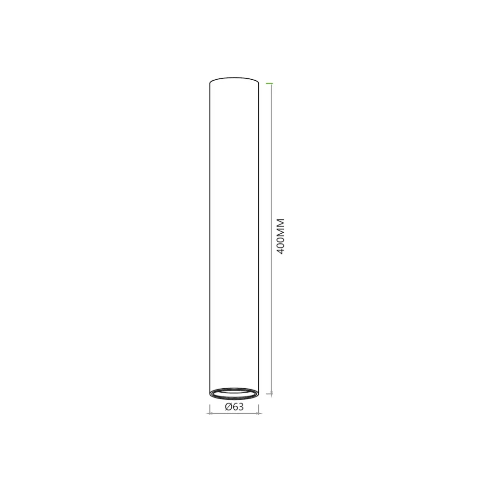 Milagro Genesis 1L Deckeneinbaustrahler GU10 H 40cm