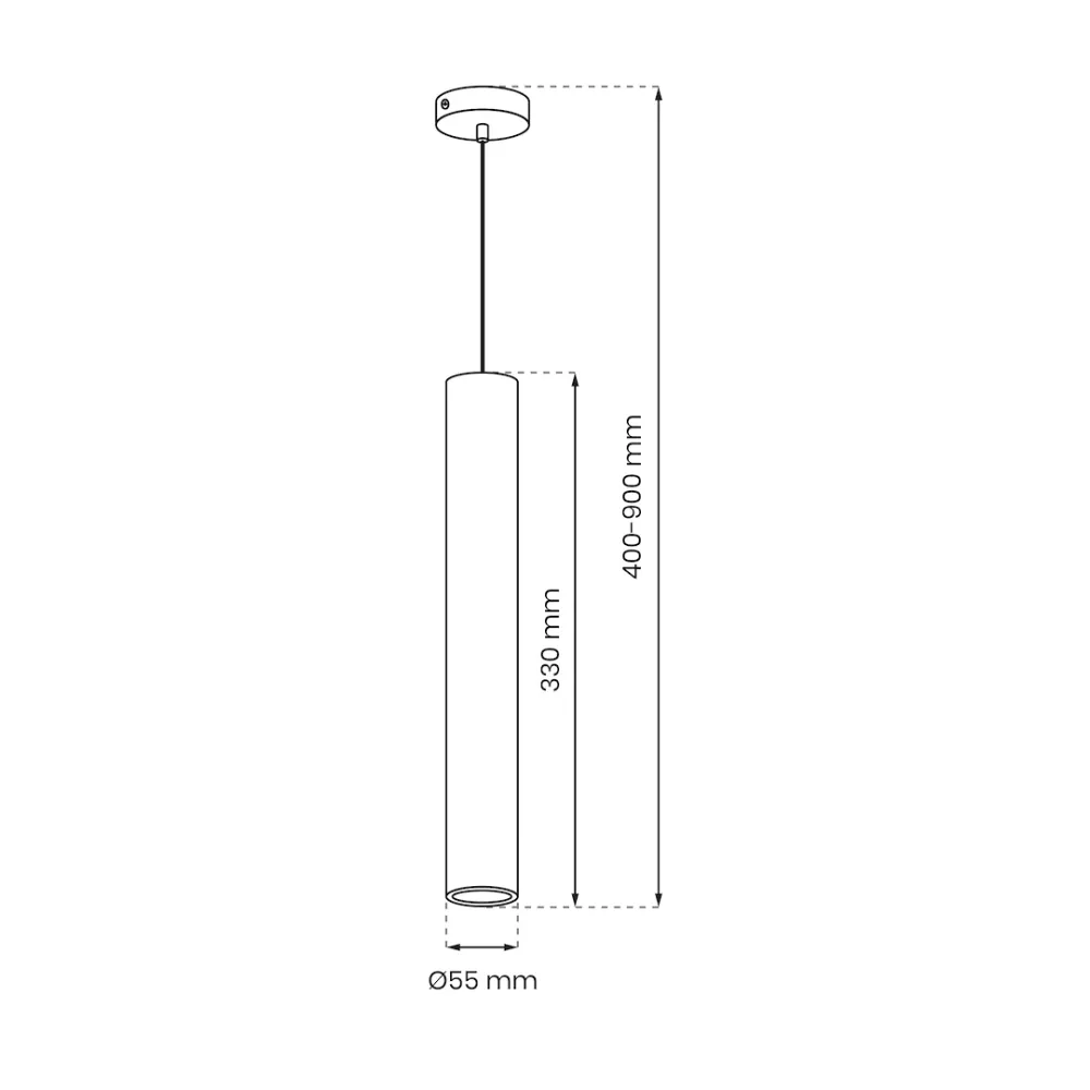 Milagro Hudson 1L Pendelleuchte GU10