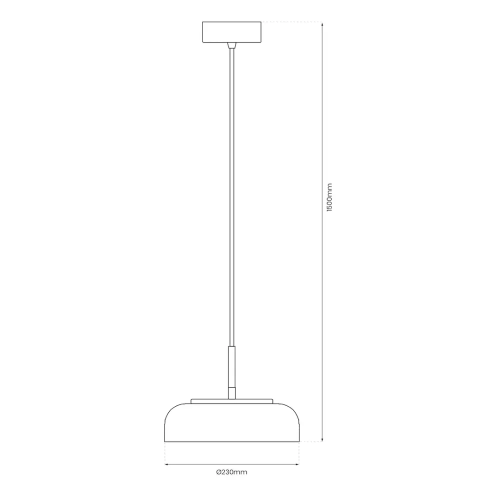Milagro Vetro 1L Pendelleuchte LED