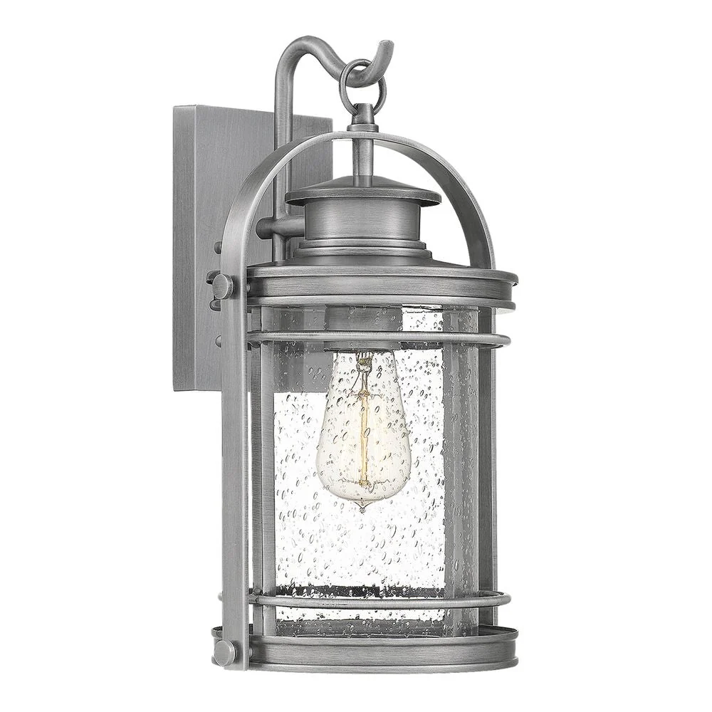 Quoizel Booker 1L Außenwandleuchte aus Stahl, E27, Höhe 38 cm