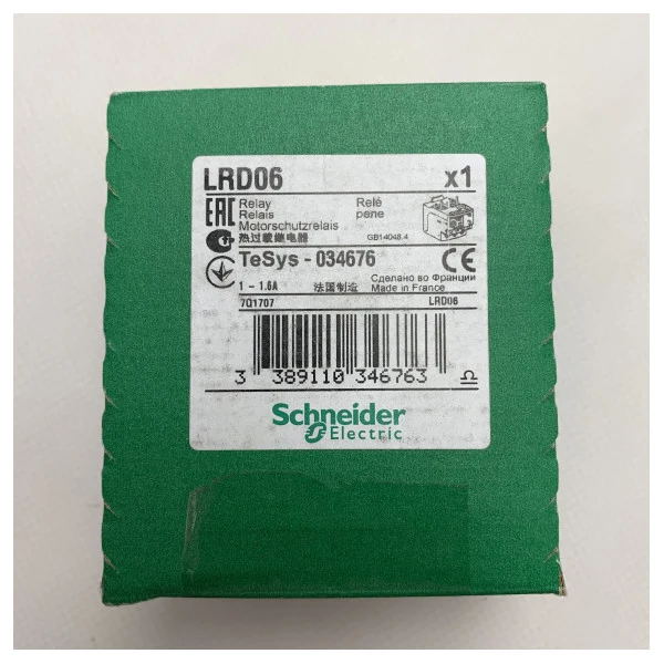 Schneider Electric LRD06 Motor Thermal -Überlastrelais