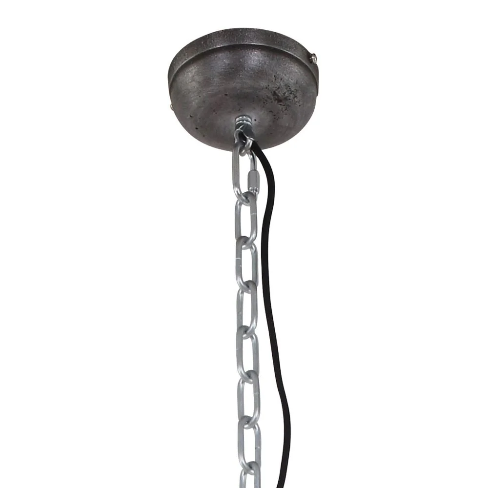 Steinhauer Buckle 1L Pendelleuchte, braun, E27, Durchmesser 52 cm