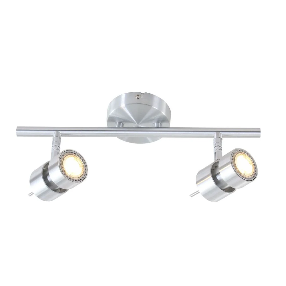 Steinhauer Natasja 2L Monorail-Deckenleuchte, Stahl, GU10, B 38 cm