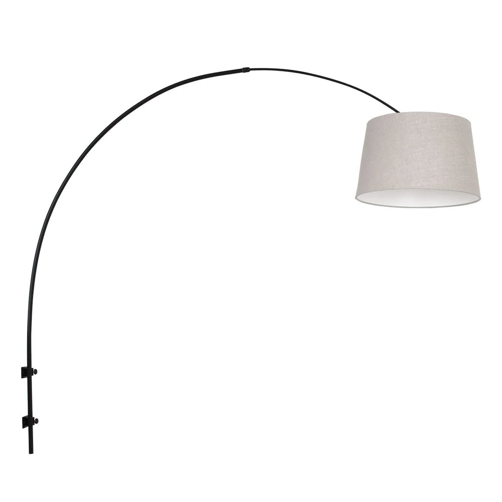 Steinhauer Sparkled Light 1L Wandleuchte schwarz beige E27