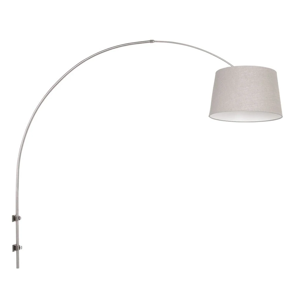 Steinhauer Sparkled Light 1L Wandleuchte Stahl Beige E27