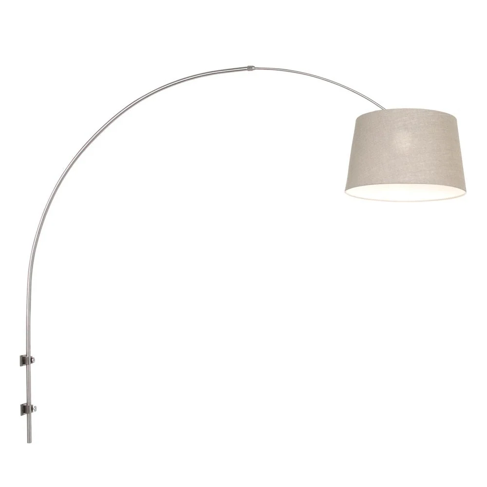 Steinhauer Sparkled Light 1L Wandleuchte Stahl Beige E27