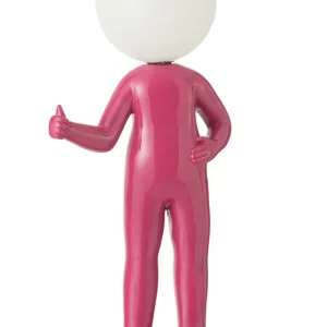 Tischlampe Daumen Hoch – Moderne Designlampe Pink