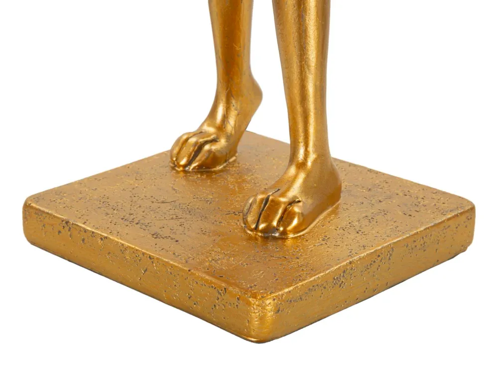 Tischlampe Hase Figur Resin Stoff 47cm Glam