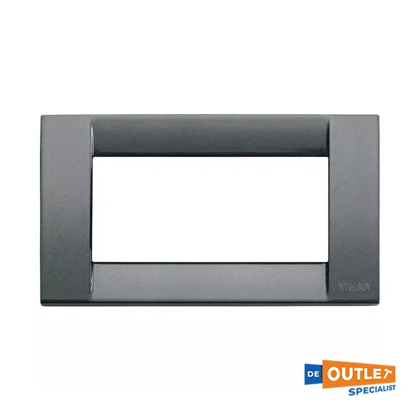 Vimar 16734.23 Classica Platte 4M Metall metall.anthrazit