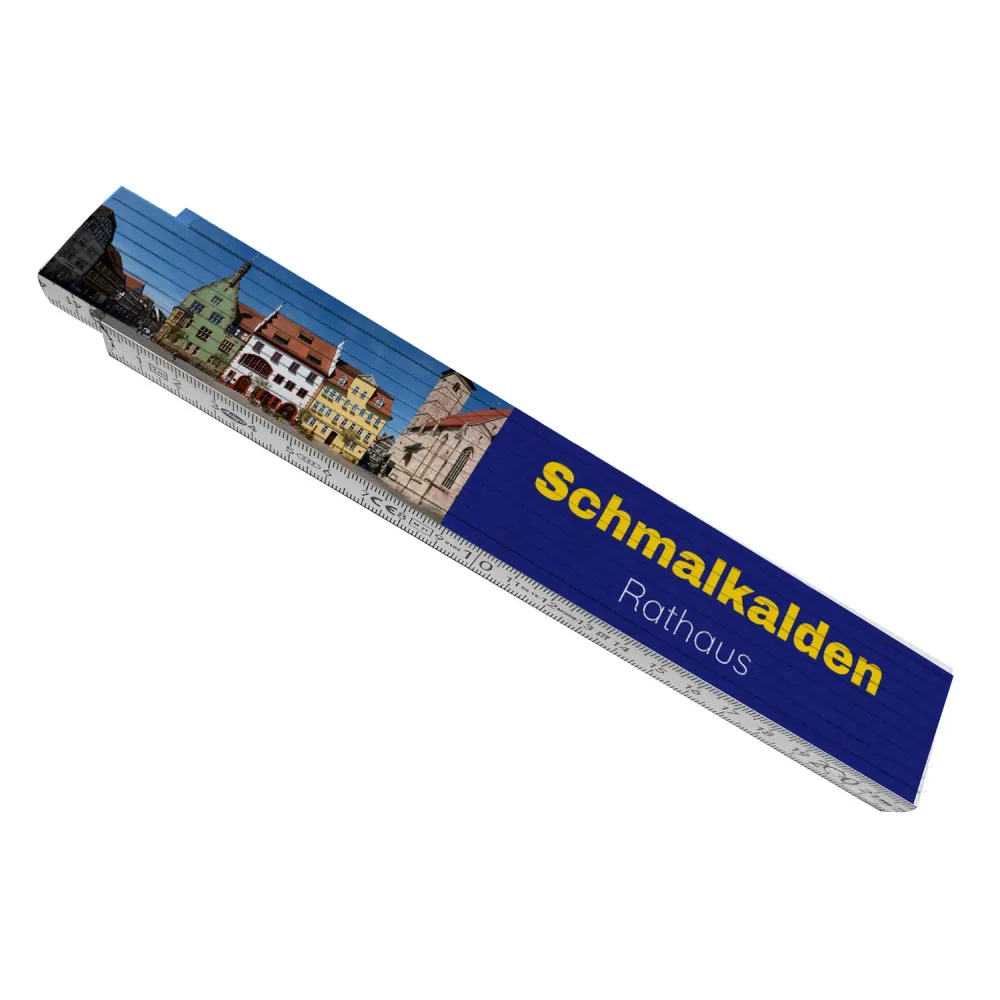 streetline Schmalkalden Rathaus Meterstab aus Holz