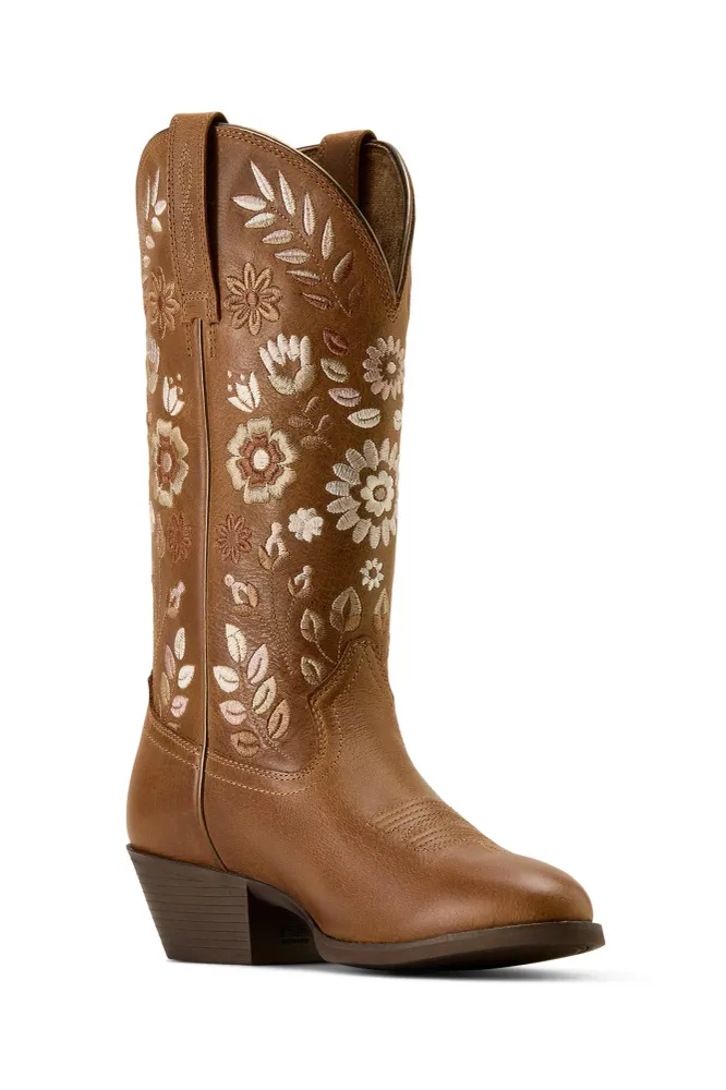 Damen Heritage Meadow Western Boots mit runder Zehenform Toasty Tan 37,5