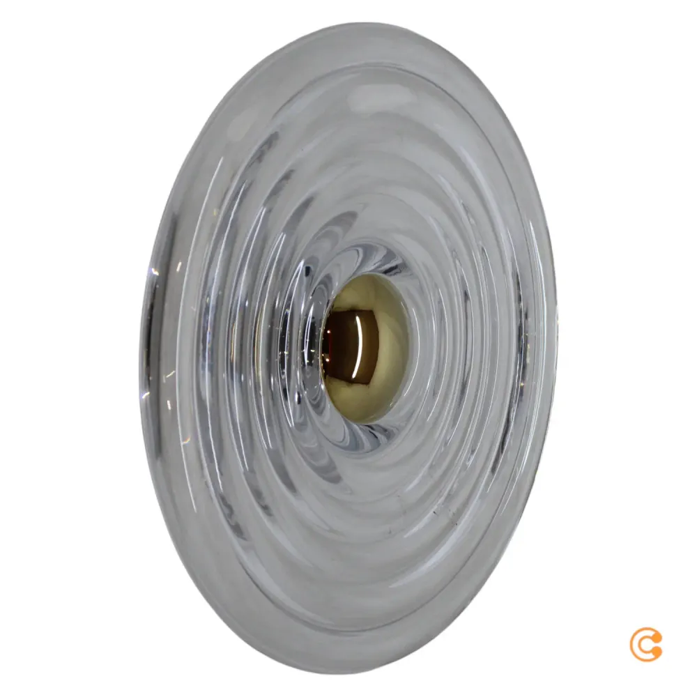 B-Ware Tom Dixon Wandleuchte Wandlampe Led Press Surface Glas Transparent Large Ip55