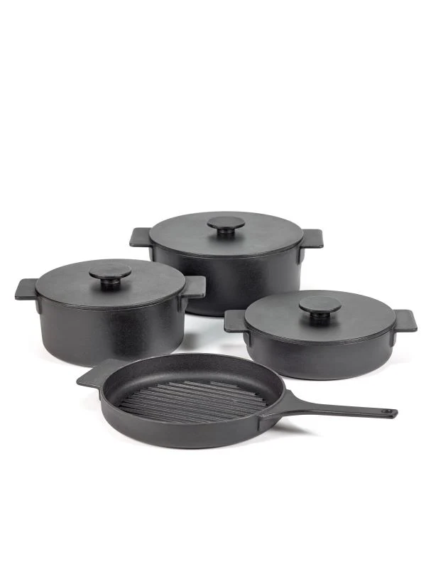 Serax Surface Kochtopf Topf Gusseisen schwarz D23cm -3L
