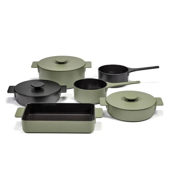 Serax Surface Kochtopf Topf Gusseisen schwarz D23cm -3L
