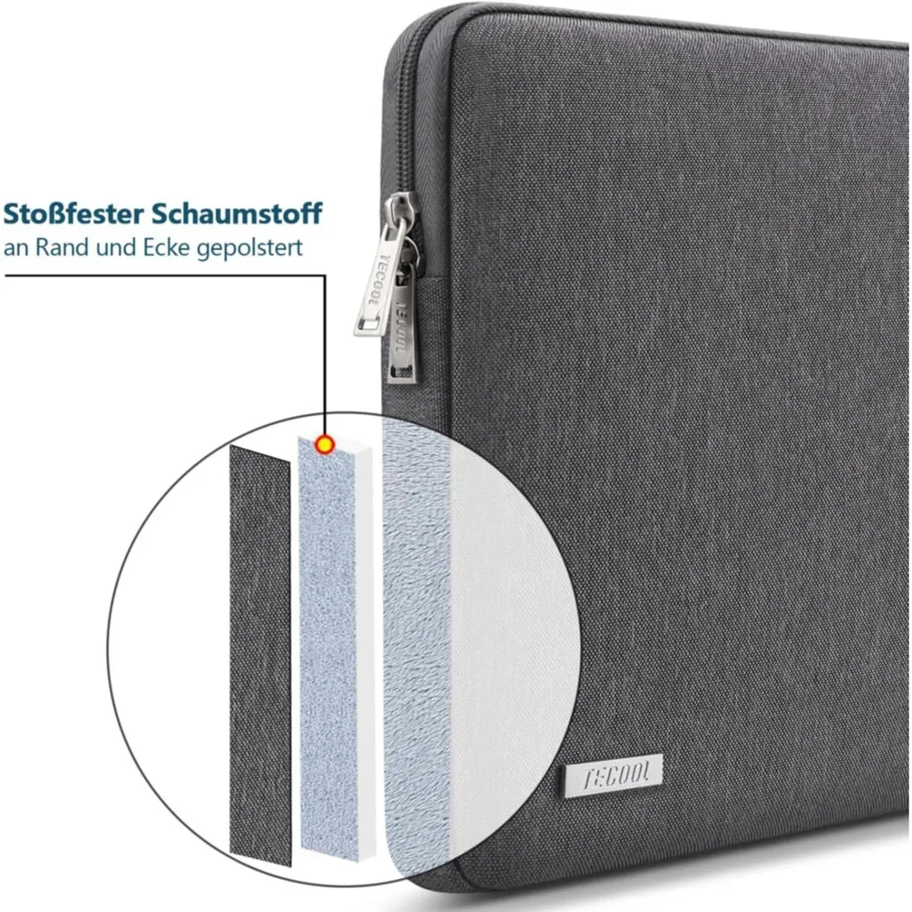 TECOOL Laptop Tasche Hülle für 12,3-13 Surface Pro 13,6 MacBook Air M2 M3, iPad