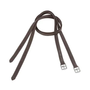 Soft Leder Steigbügelriemen mit runden Löchern Brown 160 cm