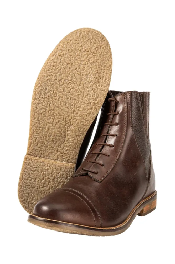 Titus Leder Mix Jodhpur Reitstiefelette Brown/Brown 40