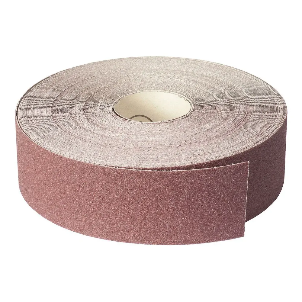 BERNARDO Schleifbänder für Holz – Modell Gewebeschleifband 75 mm x 50 m - K 180